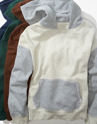 Ae fleece slouchy discount zip up hoodie