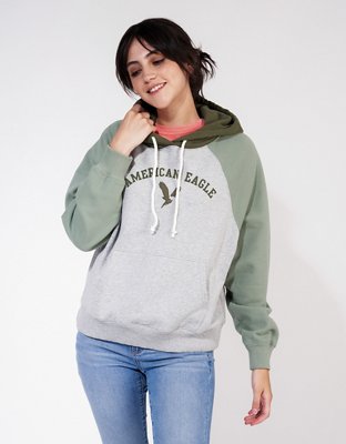 American eagle colorblock hoodie best sale