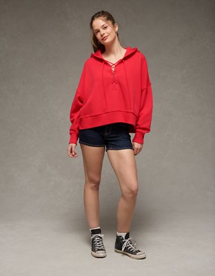 AE Big Hug Lace-Up Hoodie