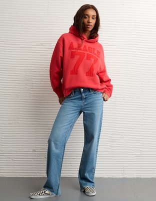 AE Everyday Luxe Graphic Hoodie | American Eagle