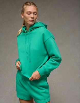 AE Everyday Luxe Cut-Off Hoodie