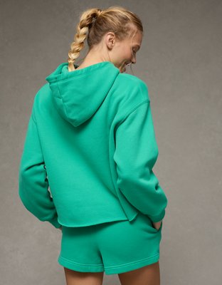 AE Everyday Luxe Cut-Off Hoodie