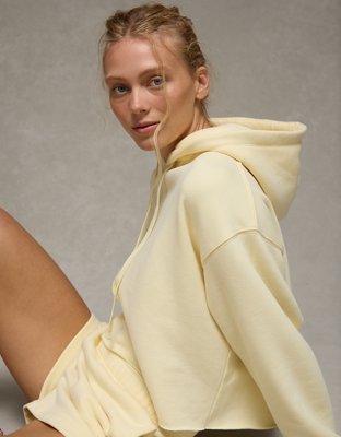 AE Everyday Luxe Cut-Off Hoodie