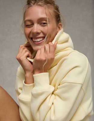 AE Everyday Luxe Cut-Off Hoodie