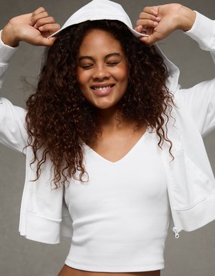 AE Cropped Zip-Up Hoodie from American Eagle - $64.95