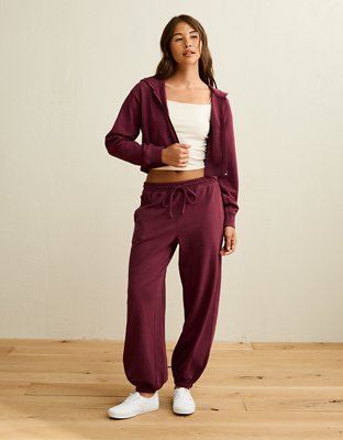 AE Cropped Zip-Up Hoodie