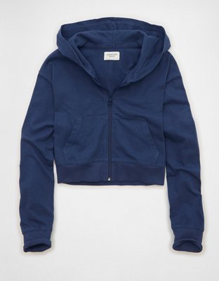 AE Cropped Zip-Up Hoodie