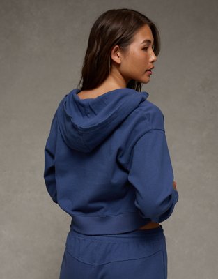AE Cropped Zip-Up Hoodie | American Eagle
