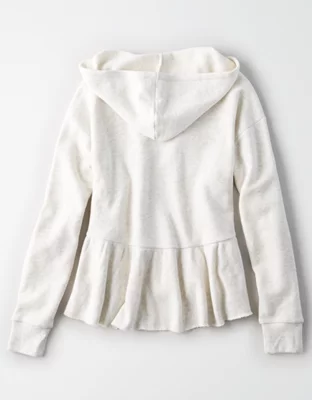 美品◆ボーダーズアットバルコニー◆SWEAT PEPLUM HOODIE　白 PUMA Essentials Bedazzled Rhinestone Embellished Cropped Graphic