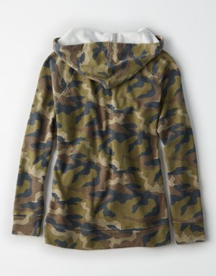 Женские худи American Eagle AEO Essential Camo — фото 4