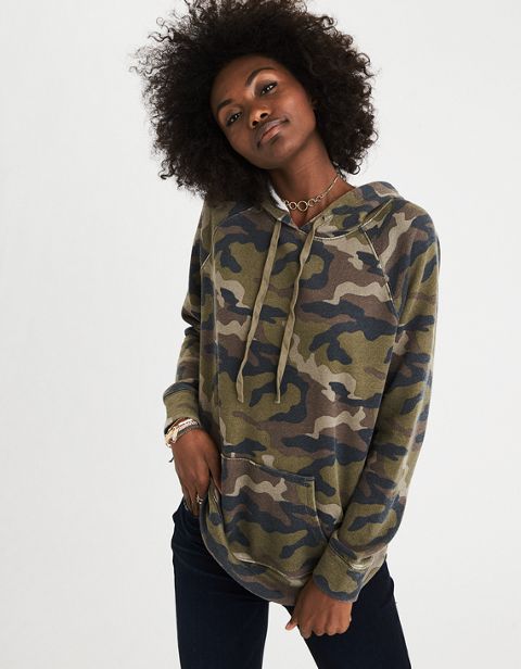 Женские худи American Eagle AEO Essential Camo