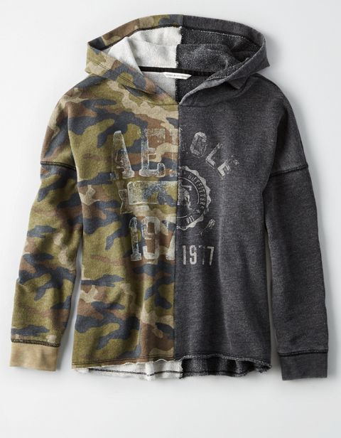 Женские худи American Eagle AE SPLIT GRAPHIC