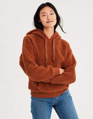 american eagle teddy hoodie