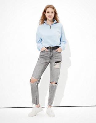quarter zip cropped sweater