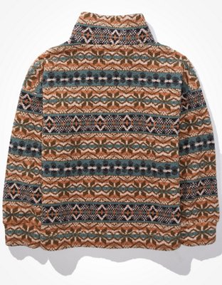 Женские худи American Eagle AE Cozy Sherpa Quarter Zip Sweatshirt — фото 4