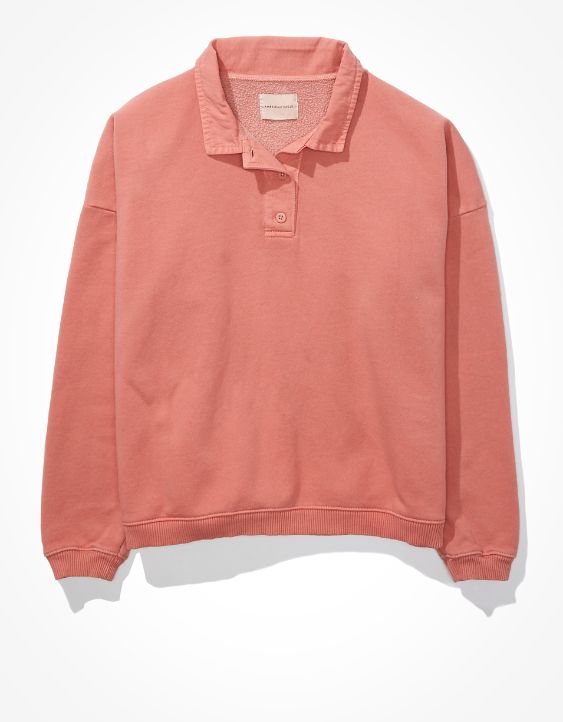 AE Fleece Polo Sweatshirt