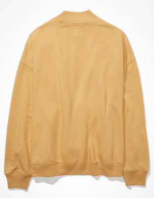 AE Oversized Fleece Graphic Mock Neck Sweatshirt