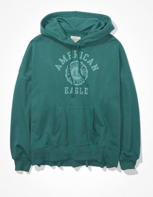 Женские худи American Eagle AE Fleece Graphic High-Low — фото 4