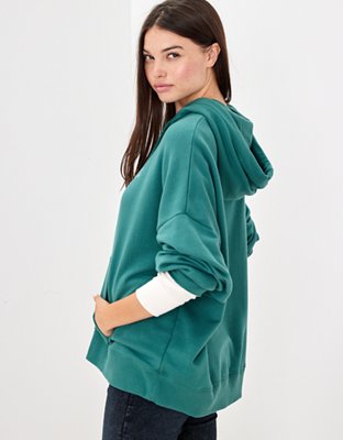 Женские худи American Eagle AE Fleece Graphic High-Low — фото 3