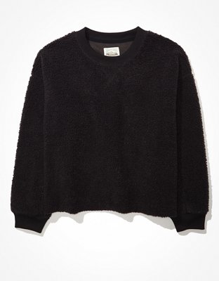 Женские худи American Eagle AE Sherpa Crew Neck Sweatshirt — фото 3