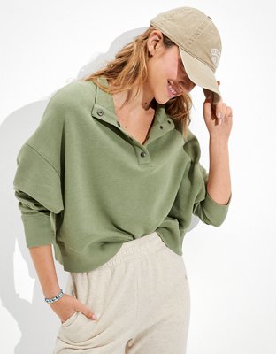 henley sweat shirt