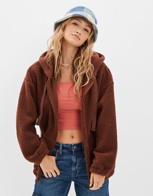 AE Sherpa Zip-Up Hoodie