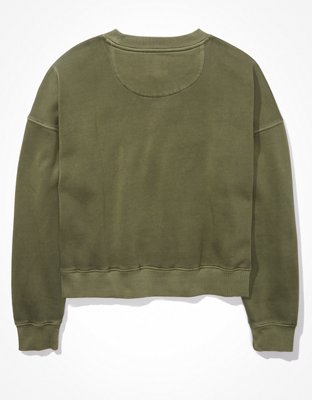 Женские худи American Eagle AE Embroidered Crew Neck Sweatshirt — фото 4