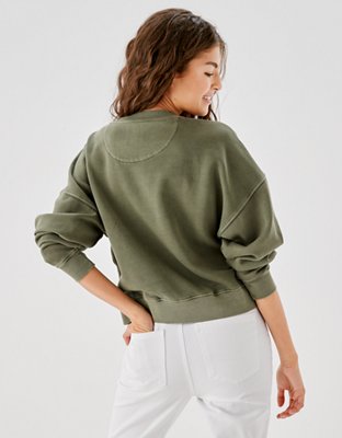 Женские худи American Eagle AE Embroidered Crew Neck Sweatshirt — фото 2