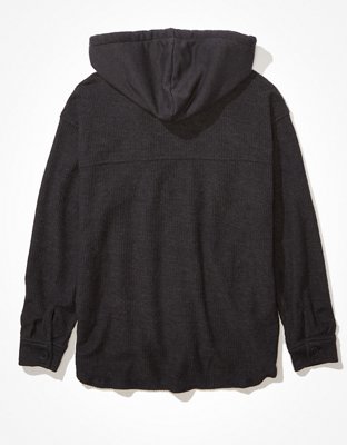 American Eagle AE Oversized Button-Up Shacket — фото 4