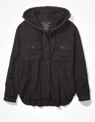 American Eagle AE Oversized Button-Up Shacket — фото 3