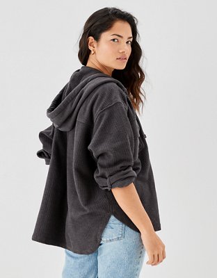 American Eagle AE Oversized Button-Up Shacket — фото 2
