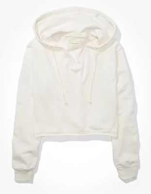 AE Cropped V-Neck Hoodie