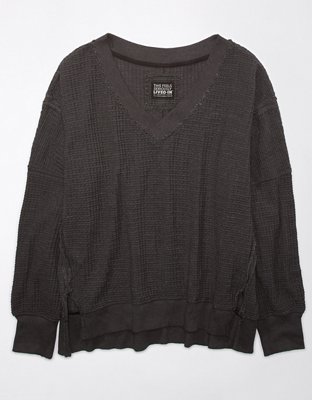 AE Oversized Waffle Knit Sweater