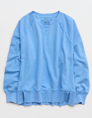 Женский свитшот American Eagle AE Oversized Big Hug с вырезом-лодочкой, цвет: Яркий синий — фото 1