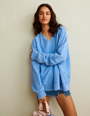 AE Oversized Notch Neck Big Hug Sweatshirt
