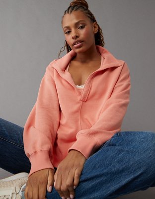 oversized sweatshirt with collar