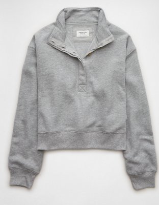 AE Quarter Snap Button Sweatshirt