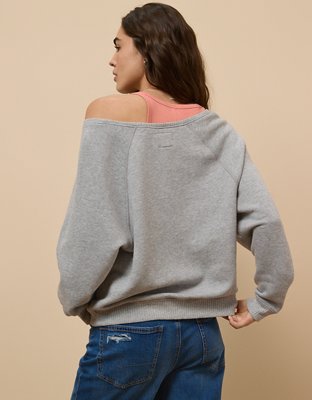 AE Oversized Off-The-Shoulder Sweatshirt