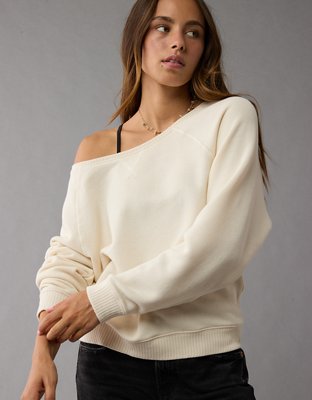 AE Oversized Off-The-Shoulder Sweatshirt