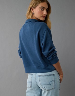 AE Classic Henley Fleece Sweatshirt