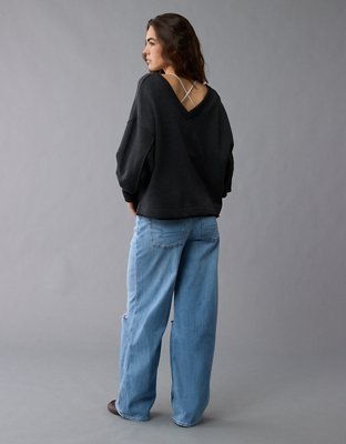 AE Saltwash Double V-Neck Sweatshirt