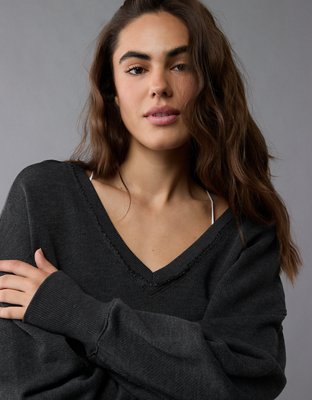 AE Saltwash Double V-Neck Sweatshirt