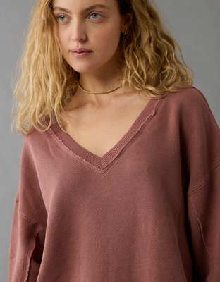 AE Saltwash Double V-Neck Sweatshirt
