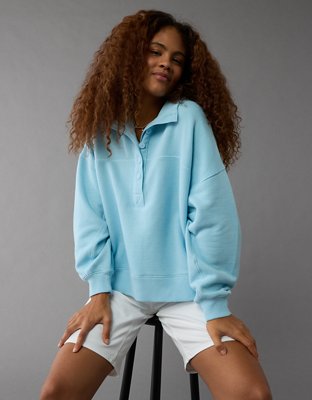AE Oversized Half-Zip Sweatshirt | AE