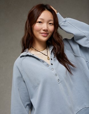 AE Big Hug Henley Sweatshirt