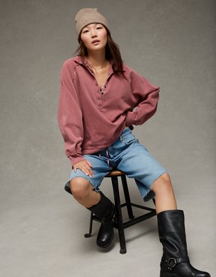 AE Big Hug Henley Sweatshirt