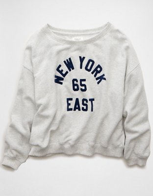 AE Off The Shoulder Destination Graphic Sweatshirt