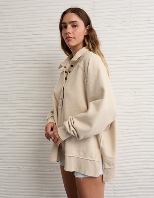 Chandail en molleton henley Big Hug AE