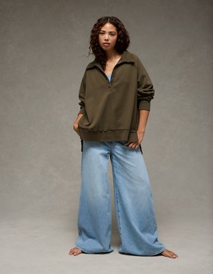 AE Big Hug Henley Sweatshirt