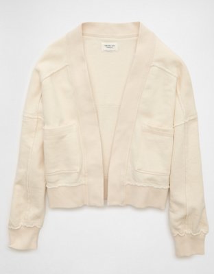 AE Saturday Fleece Cardigan Sweater